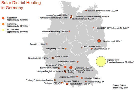 Map District Heating in Germany