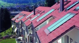 Solar water heating systems in the city of Hedingen, Switzerland”