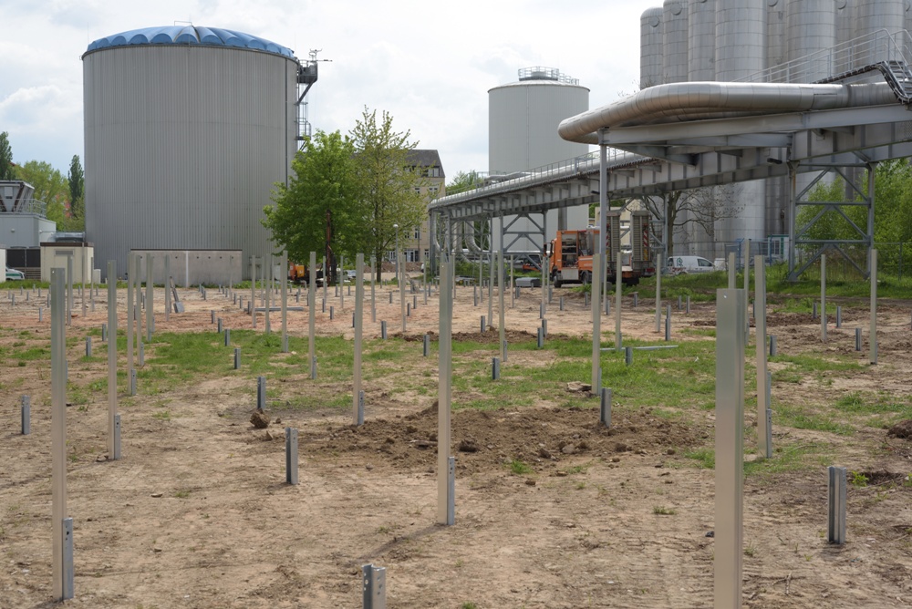 Germany: Construction Starts on 2,230 m2 Solar Field in Chemnitz