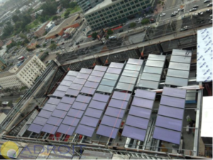 USA: Solar Hot Water System on Newest High-Rise in San Diego Central
