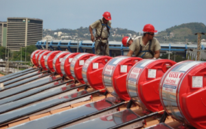 Brazil: low Income Multi-family House with individual Solar Water Heaters and Gas Back-up