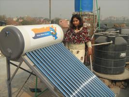 Delhi: Solar Water Heaters Save Electricity