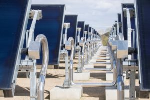 Highly efficient industrial solar heat showcase in southwest France