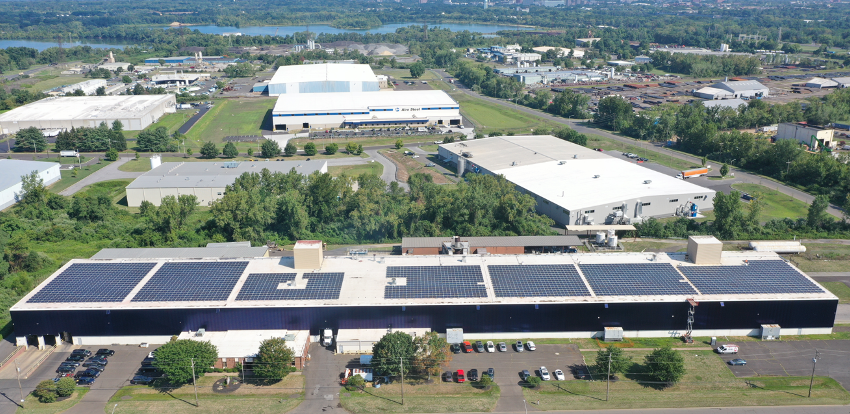  2,600 m2 Inspire solar air façade heats factory in Pennsylvania
