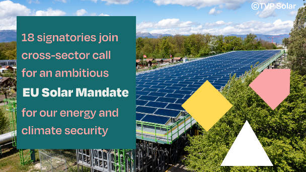  Call for a strong solar mandate across Europe