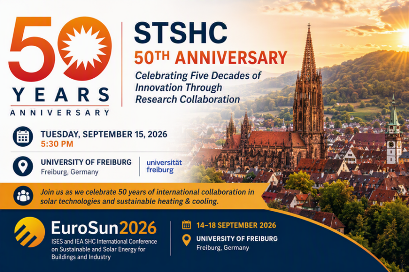  IEA SHC to celebrate 50th anniversary at EuroSun2026 in Freiburg